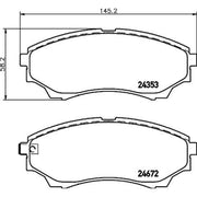 Mintex Front Brake Pad Set MDB2778