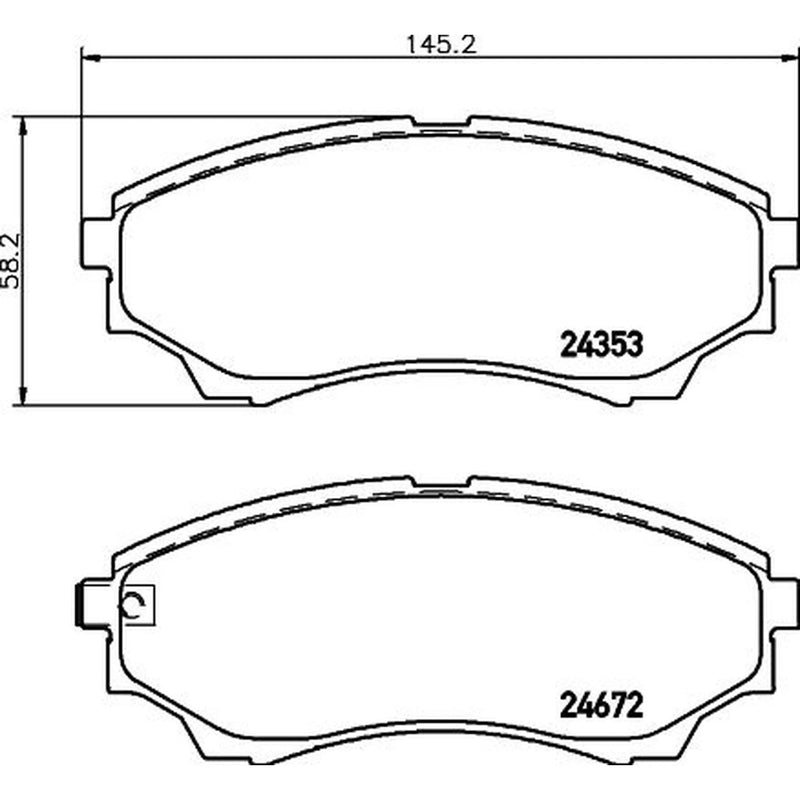 Mintex Front Brake Pad Set MDB2778