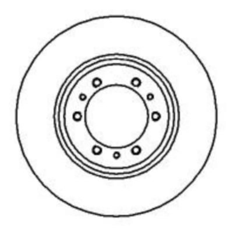 Abtex 2 x Vented Front Brake Discs BD653V