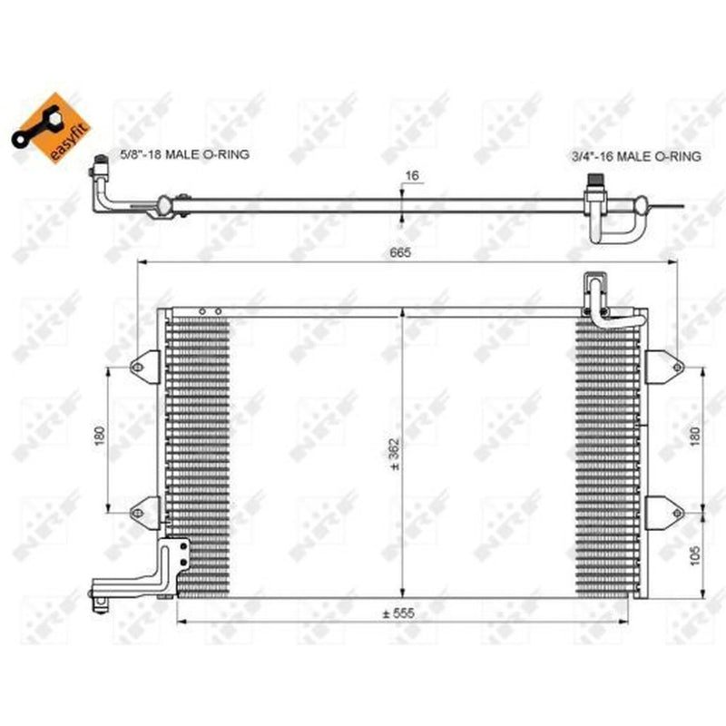 NRF Air Conditioning Condenser 35584
