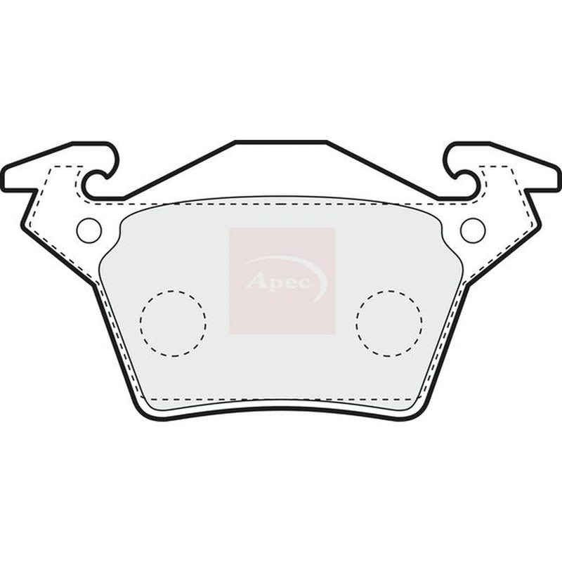 Apec Rear Brake Pad Set PAD1077