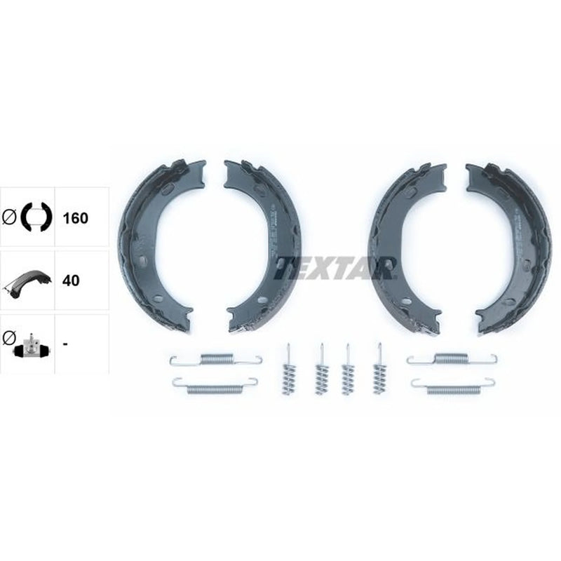 Textar Parking Brake Shoe Set 91055100