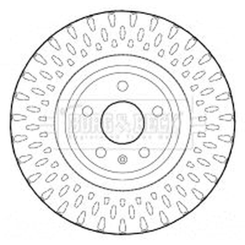 Borg & Beck 2 x Vented Front Brake Discs BBD4624