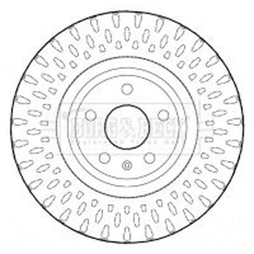 Borg & Beck 2 x Vented Front Brake Discs BBD4624