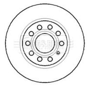 Borg & Beck 2 x Front Brake Discs BBD4315