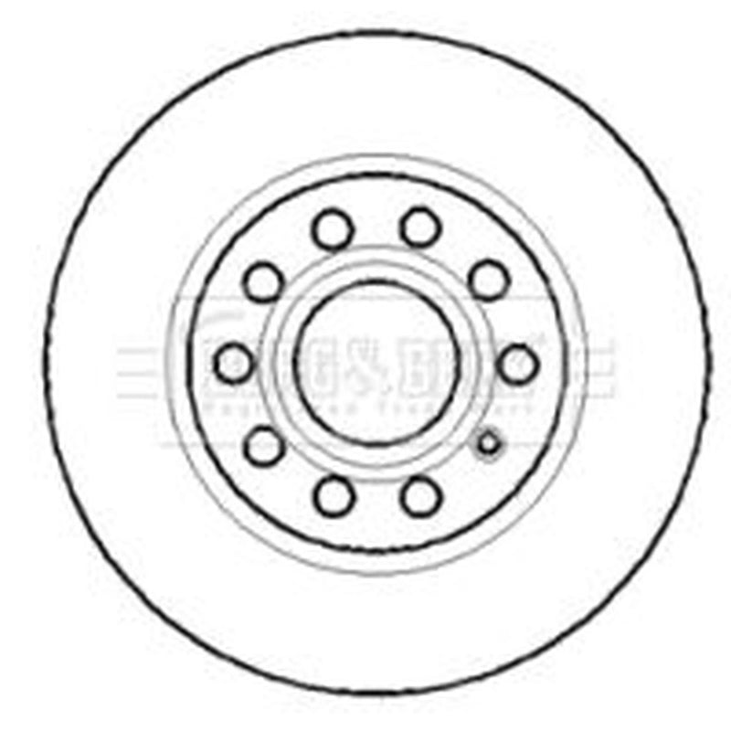 Borg & Beck 2 x Front Brake Discs BBD4315