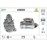 Valeo Starter Motor 12V 2.2kW 11 Teeth 438503