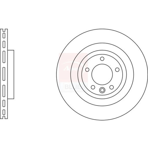 Apec 2 x Vented Rear Brake Discs SDK6852