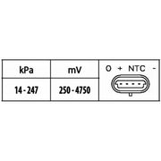 Hella Turbo Boost Pressure Sensor 6PP 009 400-581