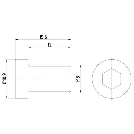 Textar 2 x Front Brake Disc Bolt TPM0009
