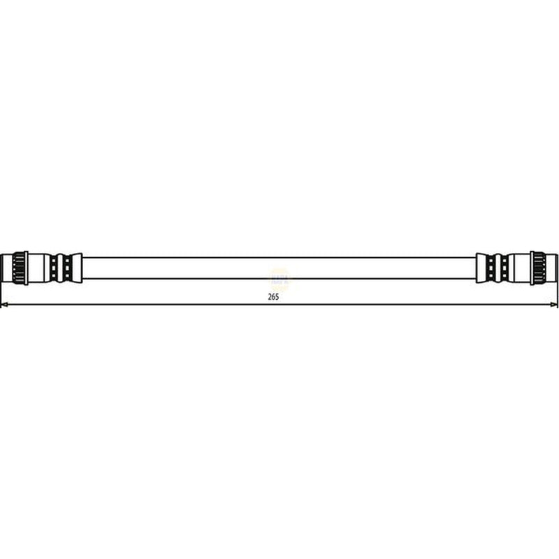 NAPA Brake Hydraulic Hose Line Rear Left NBH1223
