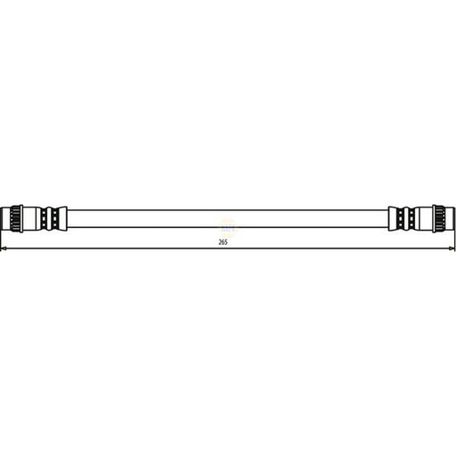 NAPA Brake Hydraulic Hose Line Rear Left NBH1223