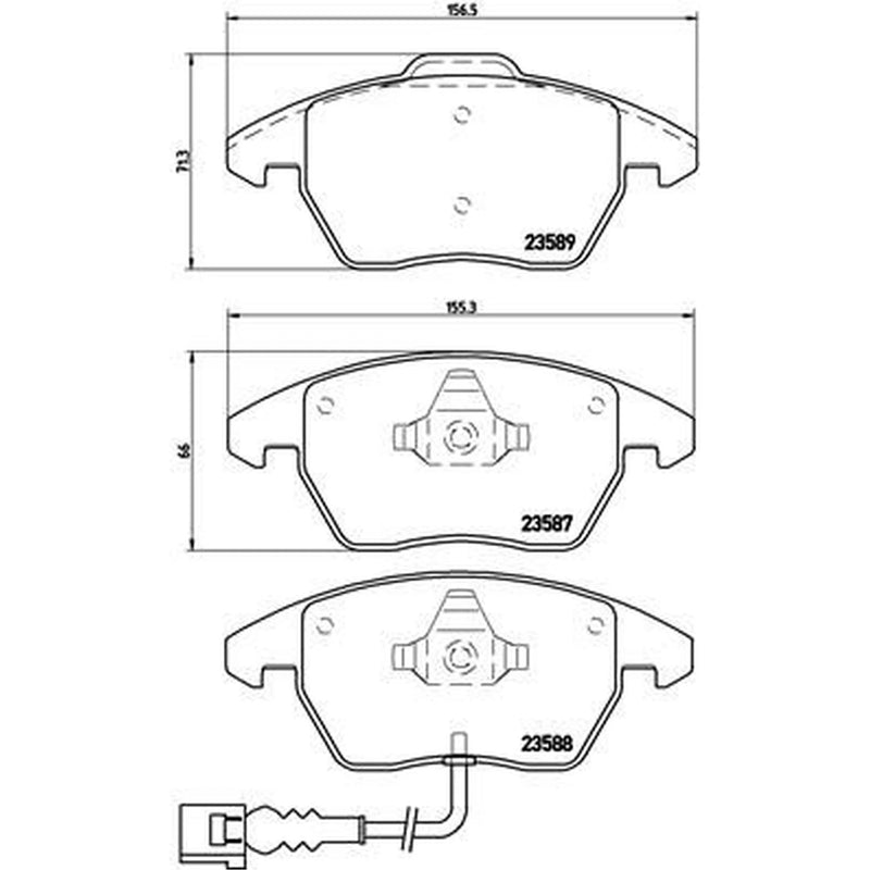 Brembo 4 x Front Brake Pad Set P85075X