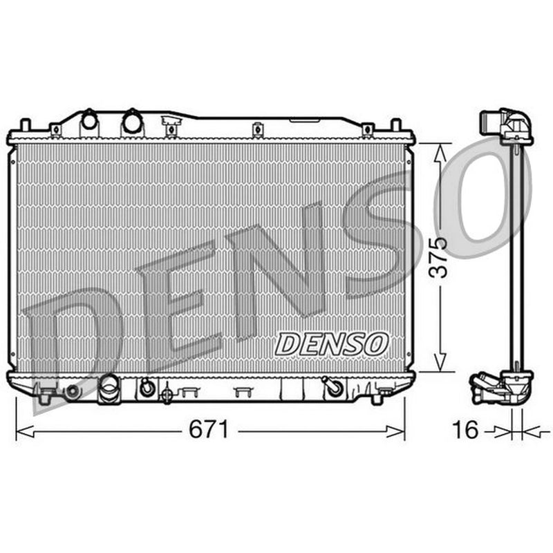 Denso Engine Radiator DRM40018