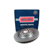 Borg & Beck 2 x Vented Rear Brake Discs BBD6261S