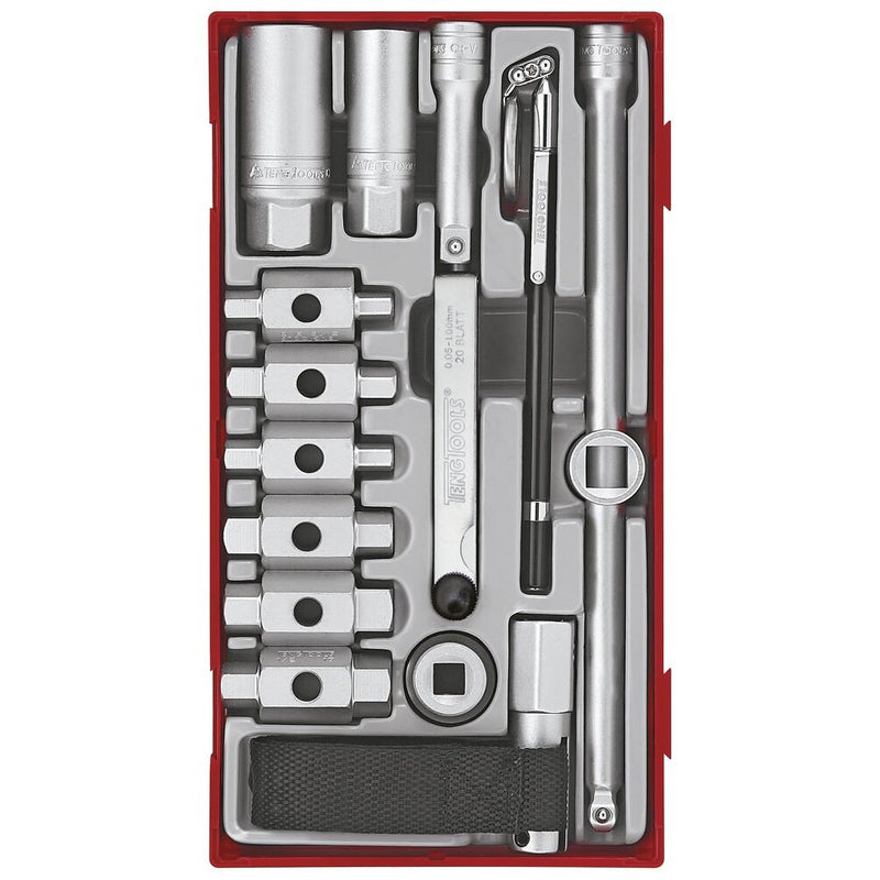 Teng Tools Oil Service Set TT1 16 Pieces 3/8" Drive