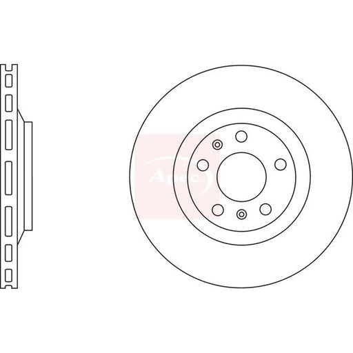Apec 2 x Vented Rear Brake Discs DSK2733