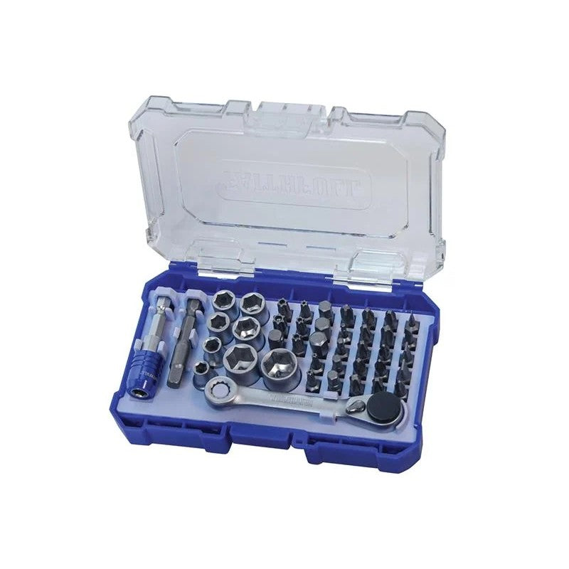 Faithfull Screwdriver Bit & Socket Set, 42 Piece - FAISBSET42