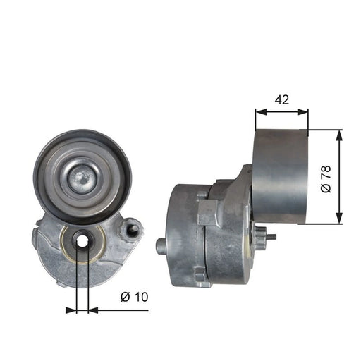 Gates Auxiliary Belt Tensioner T38560