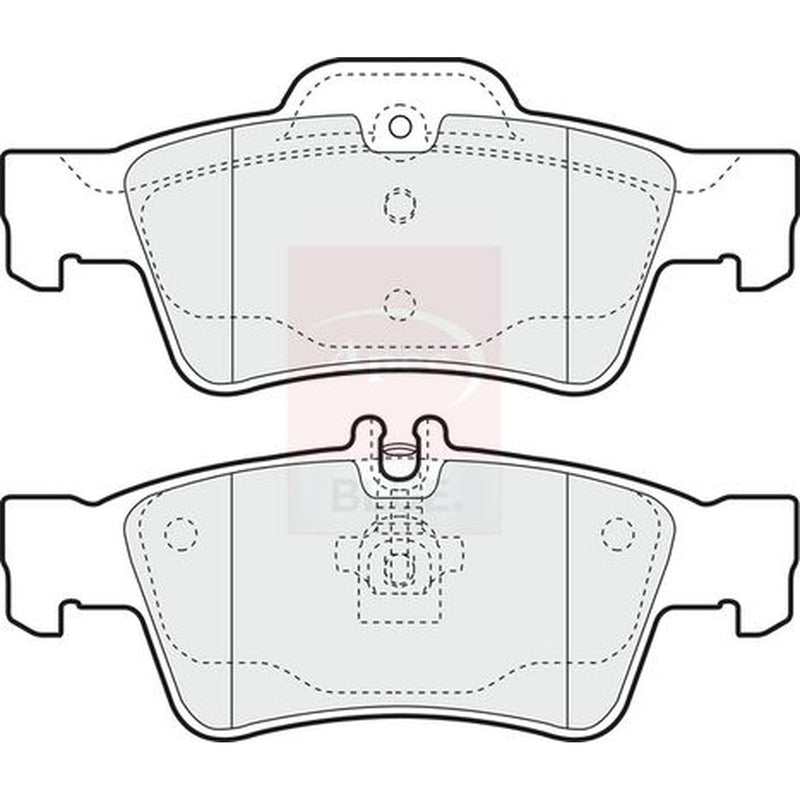 Apec Rear Brake Pad Set PD3187