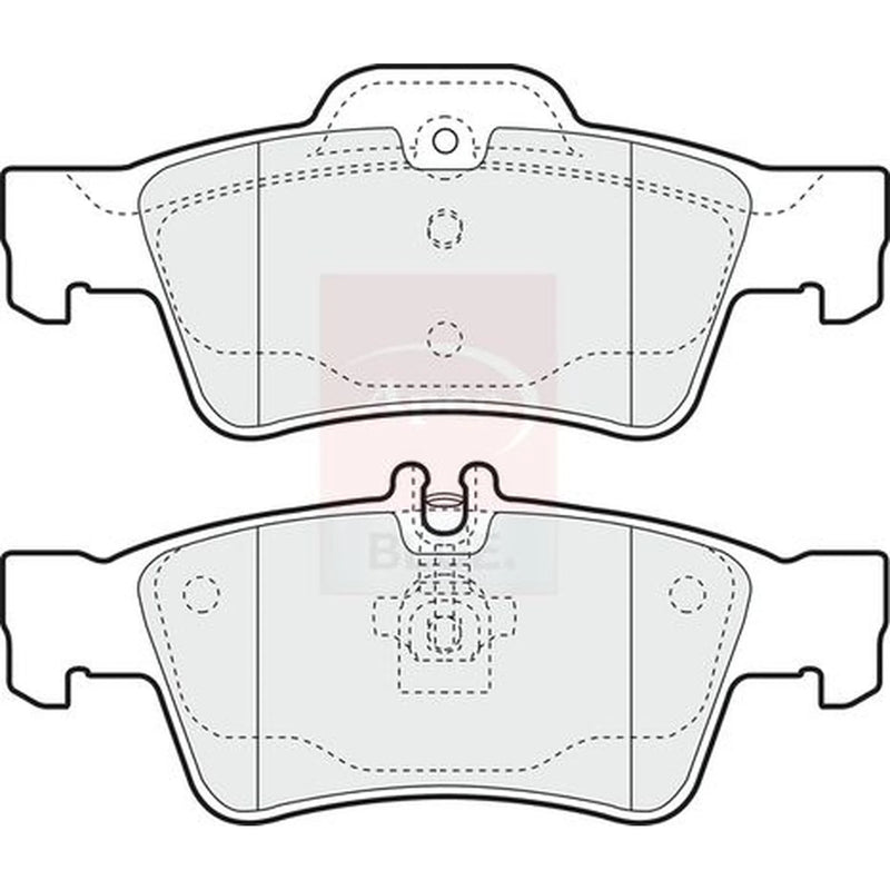 Apec Rear Brake Pad Set PD3187
