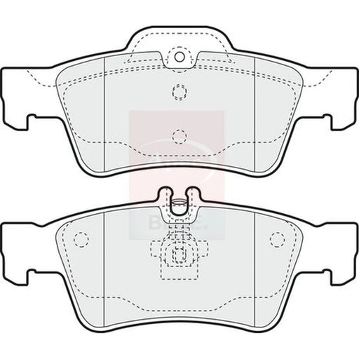 Apec Rear Brake Pad Set PD3187