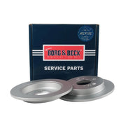 Borg & Beck 2 x Solid Rear Brake Discs BBD5672