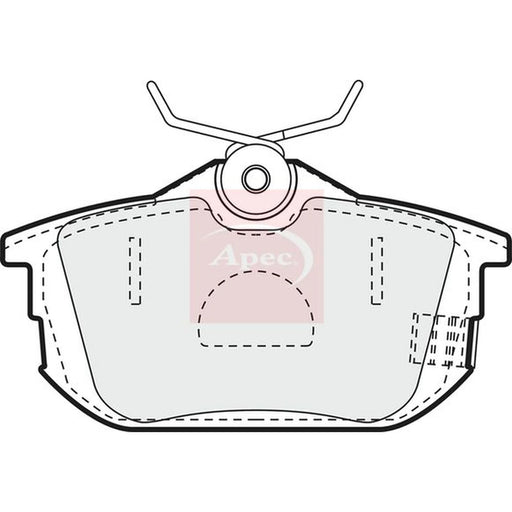 Apec Rear Brake Pad Set PAD934