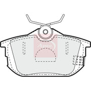 Apec Rear Brake Pad Set PAD934