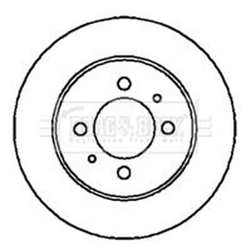 Borg & Beck 2 x Solid Rear Brake Discs BBD4200