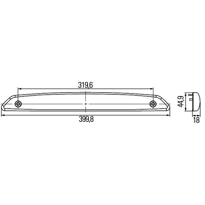 Hella Auxiliary Stop / Brake Light LED Rear 2DA 343 800-001