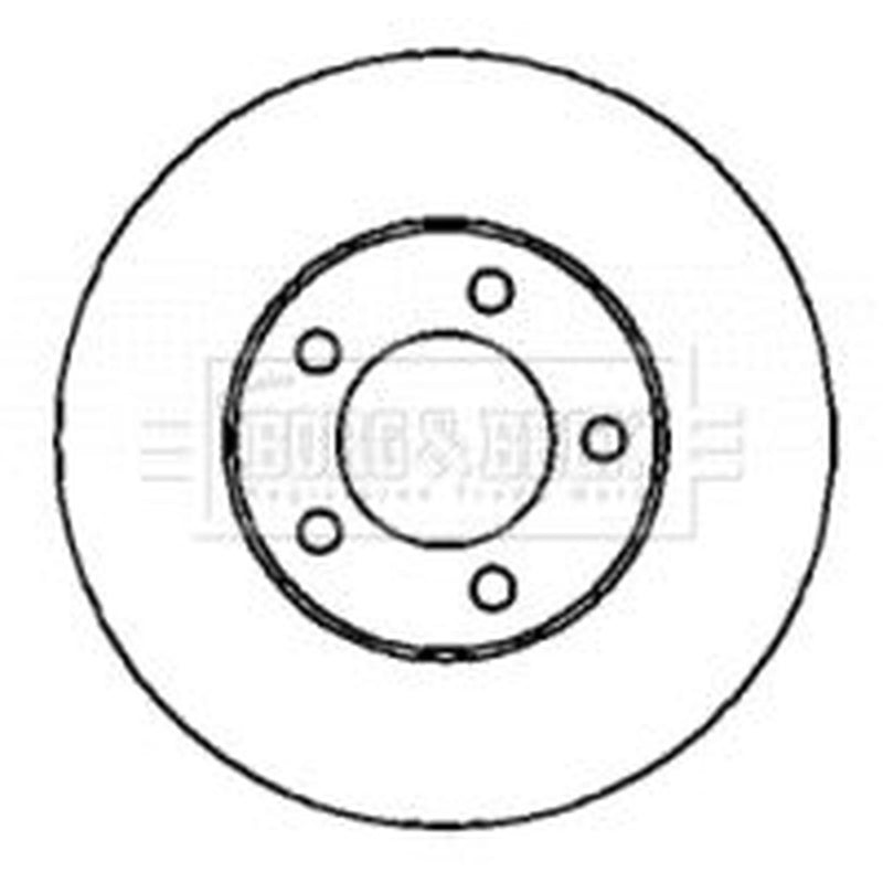 Borg & Beck 2 x Front Brake Discs BBD4418