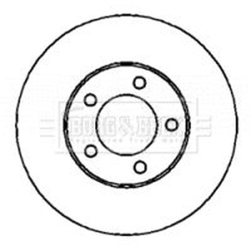 Borg & Beck 2 x Front Brake Discs BBD4418