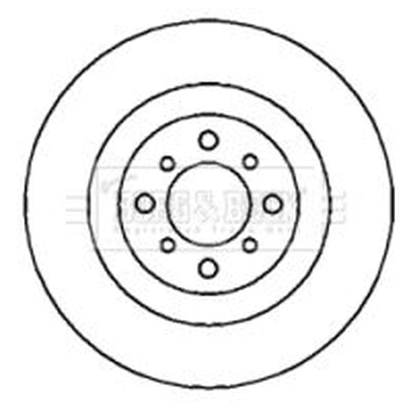 Borg & Beck 2 x Vented Front Brake Discs BBD4374