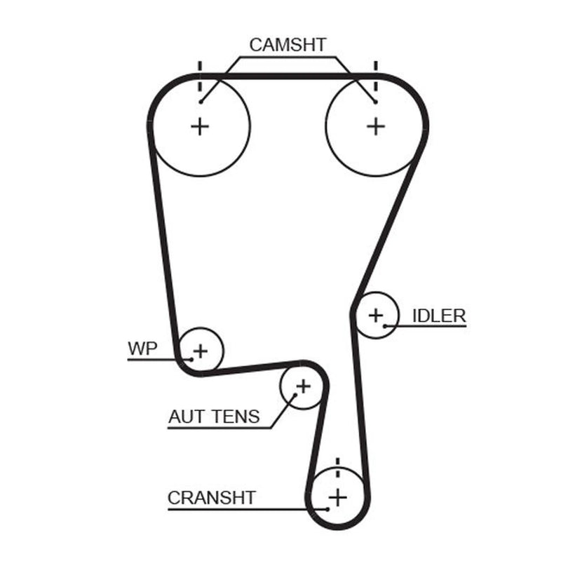 Gates Timing Belt Cambelt 149 Teeth 5490XS