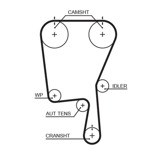 Gates Timing Belt Cambelt 149 Teeth 5490XS
