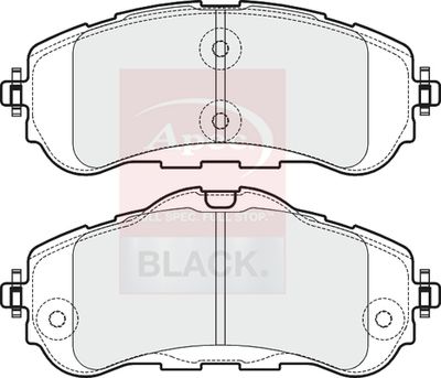 Apec Black Front Brake Pad Set PAD1971B