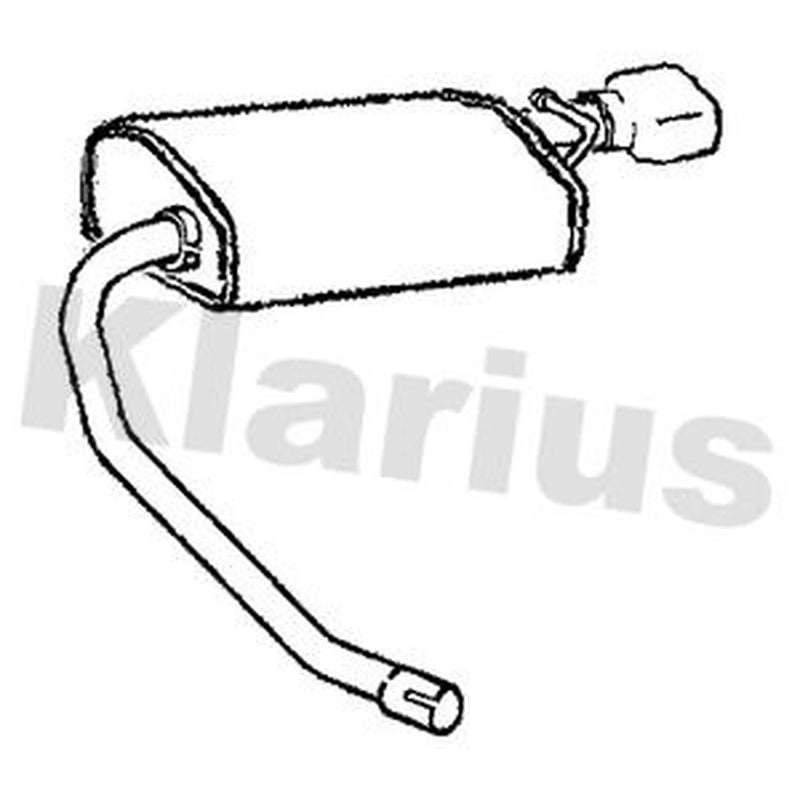 Klarius Box With Tail Pipe Rear FE481C