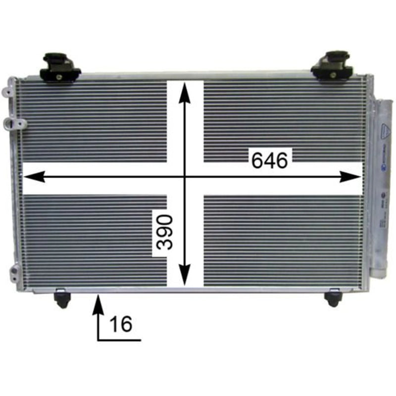 Mahle Air Conditioning Condenser AC 827 000S
