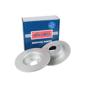 Borg & Beck 2 x Solid Rear Brake Discs BBD4403