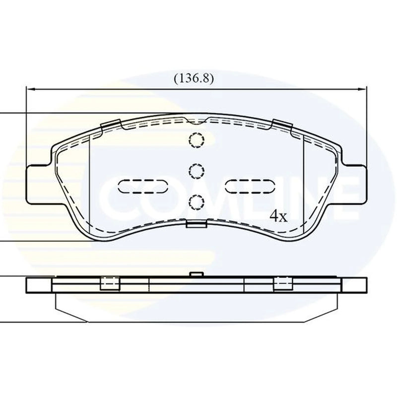 Comline 4 x Front Brake Pad Set CBP01525