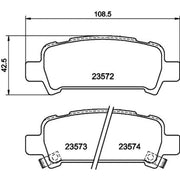 Mintex Rear Brake Pad Set MDB1999