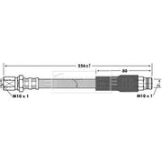 Borg & Beck Brake Hydraulic Hose Line Rear Left BBH6914
