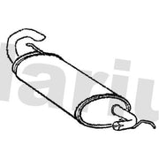 Klarius Box With Tail Pipe Rear LR188W