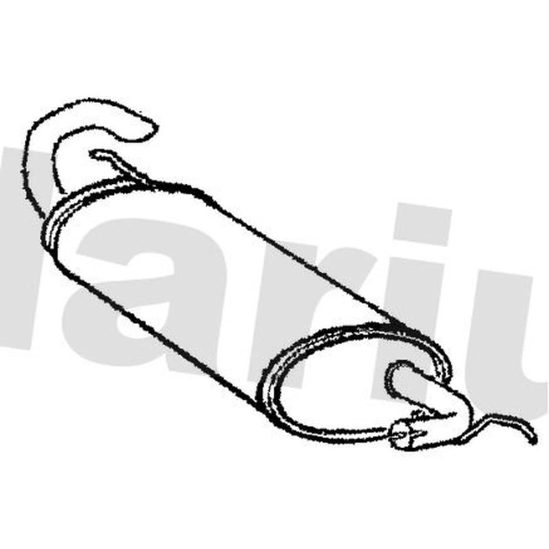 Klarius Box With Tail Pipe Rear LR188W