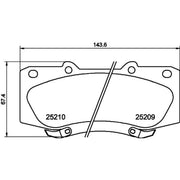 Mintex Front Brake Pad Set MDB3160