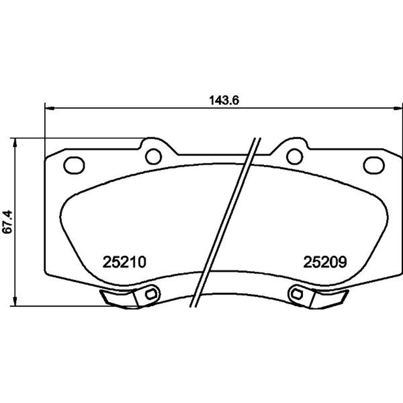 DON Front Brake Pad Set PCP1303