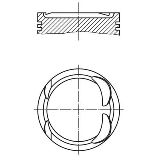 Mahle Piston Cylinder Bore = 86mm 083 03 00