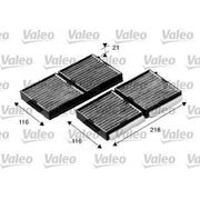 Valeo 2 x Cabin Air Filter (Pollen Filter) 698890