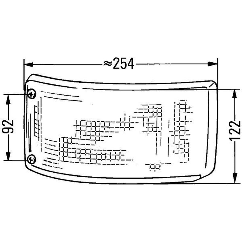 Hella Direction Indicator Light Right Rear 2BA 004 119-001